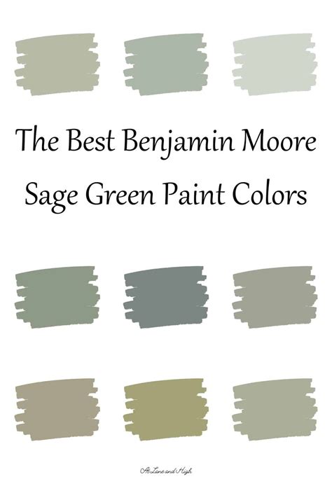 The 9 Best Benjamin Moore Sage Green Paint Colors | Sage green paint, Sage green paint color ...