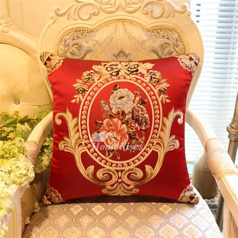 luxury Vintage Red Floral Best Throw Pillows For Couch