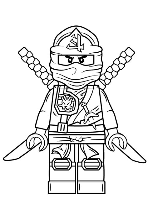 Lego Ninjago Green Ninja named Lloyd Garmadon Coloring Page - Free Printable Coloring Pages