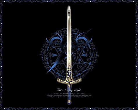 HD wallpaper: Fate Stay Night Excalibur sword wallpaper, Fate Series ...