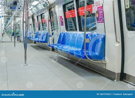 Cabin Interior of MRT Train. the Mass Rapid Transit or MRT in Singapore Editorial Photography ...