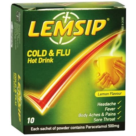 Lemsip Cold & Flu Lemon - 10 Sachets - Adore Pharmacy