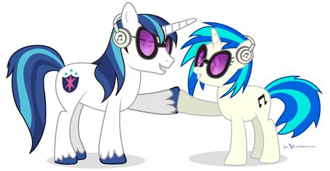 shining armor and vinyl scratch drawn by dm29 - Bronibooru