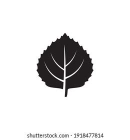 Aspen Leaf Icon Symbol Sign Vector Stock Vector (Royalty Free ...