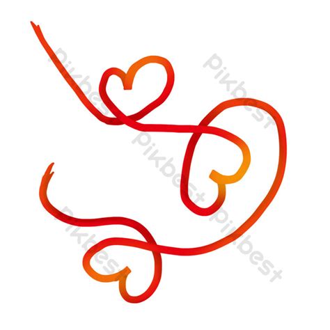 Heart shaped ribbon vector | PNG Images PSD Free Download - Pikbest