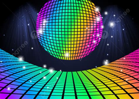 Spherical Colorful Lights Disco Light Effect Space Background, Disco, Color Spot, Light Effect ...