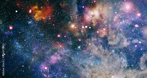 Stars and far galaxies. Wallpaper background. Sci-fi space wallpaper. Elements of this image ...