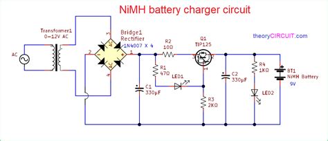 NiMH battery charger circuit diagram - theoryCIRCUIT - Do It Yourself Electronics Projects