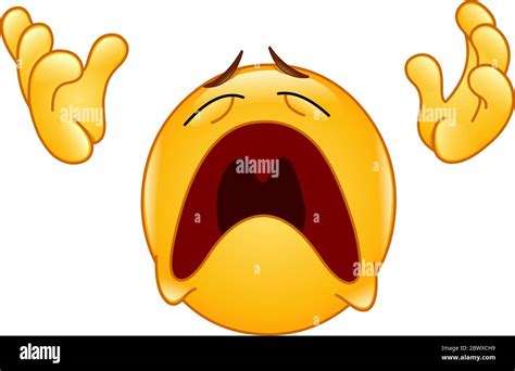 Bola amarilla gritando Imágenes vectoriales de stock - Alamy