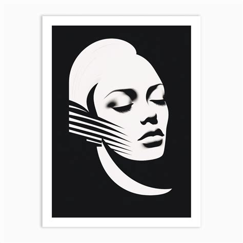 Linear Portrait Art Print by Hunter Hamilton - Fy