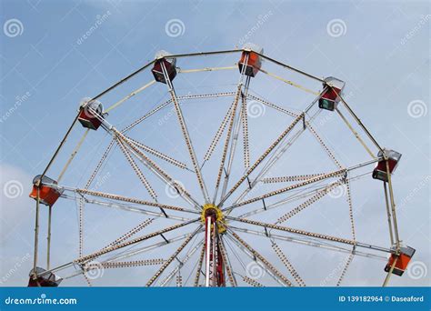 Vintage Big Wheel. stock photo. Image of high, fair - 139182964