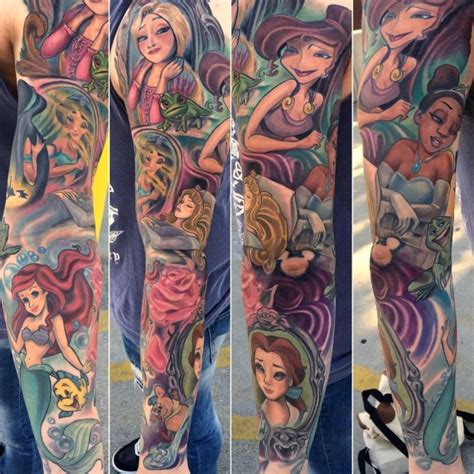 Disney Princess Sleeve Tattoo — GeekTyrant