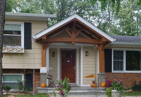 Timber Frame Porch | Timber frame porch, House exterior, Porch design