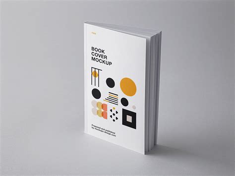 Free standing book cover mockup - Mockups Design