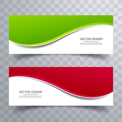 Free Vector | Banner background modern template colorful wave design