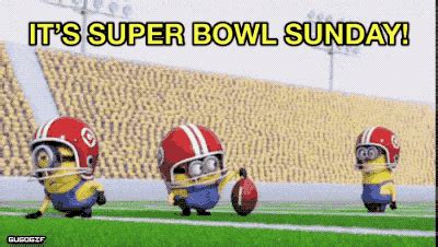 New trending GIF online: , super bowl, minions, super bowl sunday