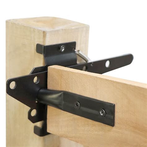 Buy Heavy Duty Self-Locking Gate Latch - Post Automatic Gravity Lever ...