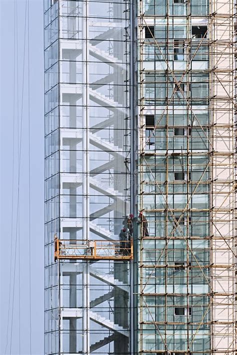 Skycraper Under Construction, Weihai Stock Image - Image of exterior, asia: 91702687