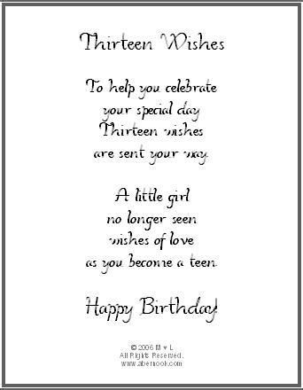 Thirteen Happy 13th Birthday Daughter Quotes - ShortQuotes.cc