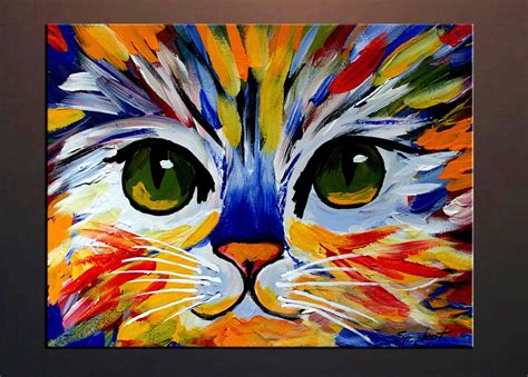 21+ Cat Acrylic Canvas Paintings