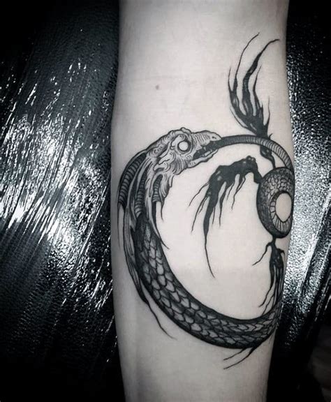 75 Ouroboros Tattoo Designs For Men - Circular Ink Ideas