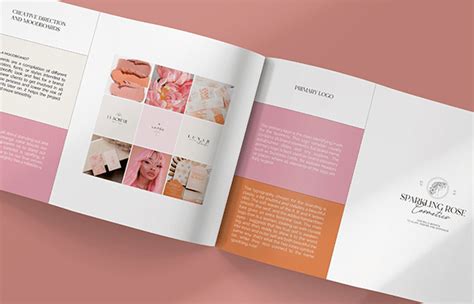 Sparkling Rose Cosmetics brand identity on Behance