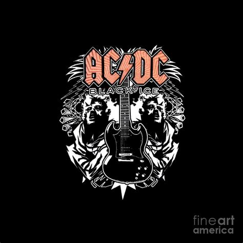 Best Clear Design of AC/DC band logo ACDC nongki #1 Mixed Media by John Cejka - Pixels