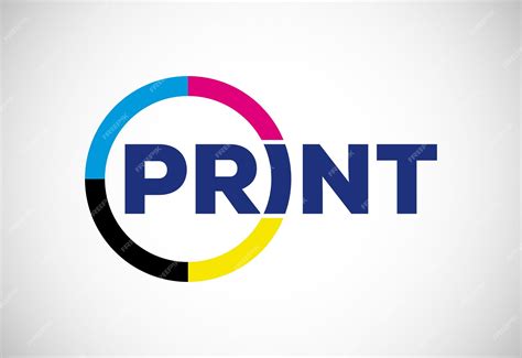 Premium Vector | Digital printing logo design template Logo for print shop polygraph and print ...