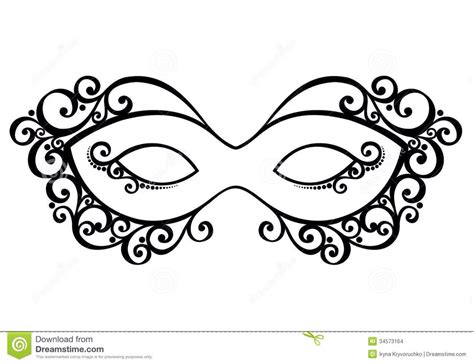 Masquerade Mask Template Fancy