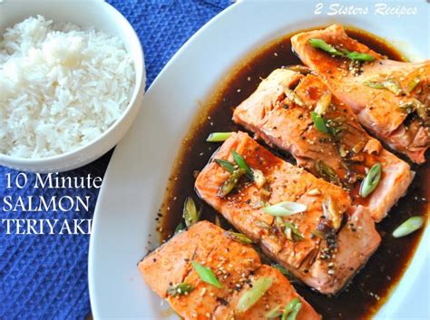 Pan Seared Salmon with Teriyaki Ginger Sauce - 2 Sisters Recipes by Anna and Liz