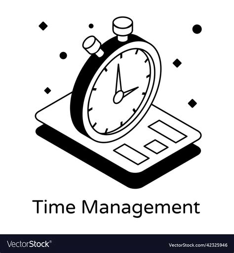 Time management Royalty Free Vector Image - VectorStock