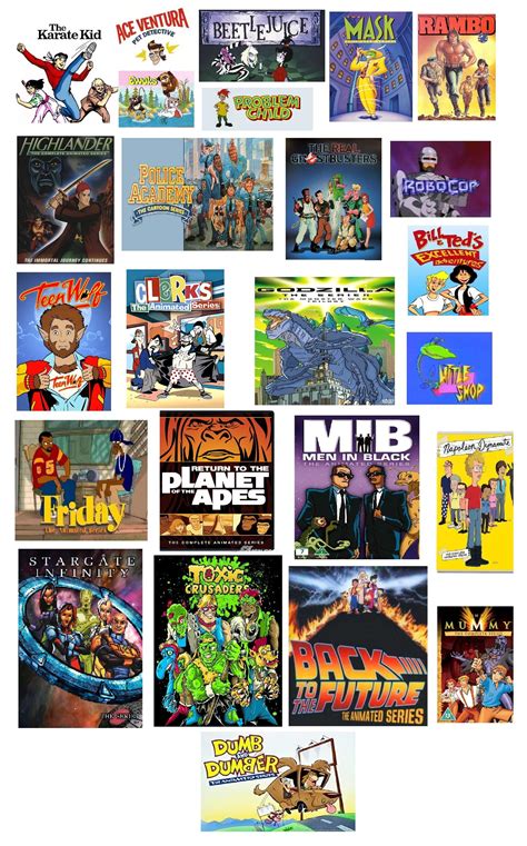 Cartoons Based off Live Action Movies, I Miss any? Didn't realize there was so many! : r/cartoons