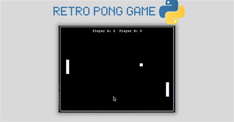 Python Retro Pong Game