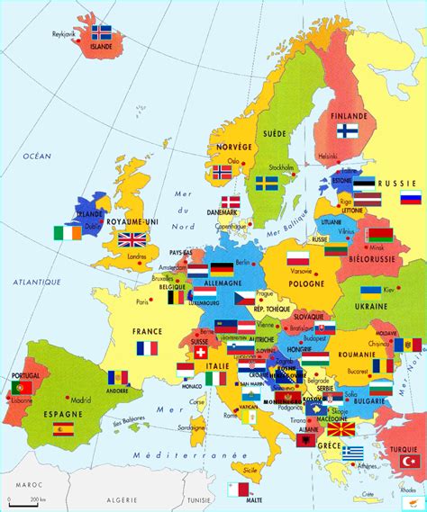 L'Europe | Géographie, Carte europe pays, Carte europe