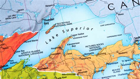 Lake Superior On World Map