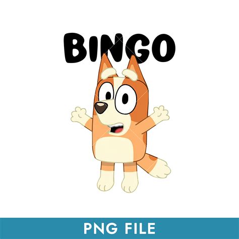 Bluey Bingo Png, Bingo Dog Png, Bluey Png, Cartoon Png | Inspire Uplift