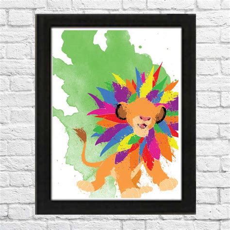 The Lion King's Simba Minimalist Poster - Etsy