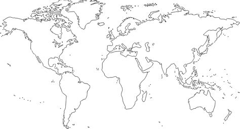 World Map | World map printable, Blank world map, World map stencil