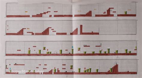 Nintendo used to design Super Mario levels on graph paper / Offworld