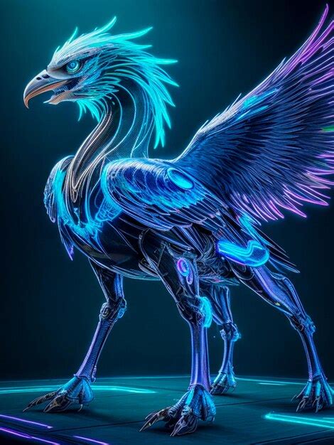 Premium AI Image | the blue dragon with wings