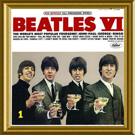 Beatles - Alternate Beatles VI Album Cover Version Toasting | Beatles album covers, Beatles ...