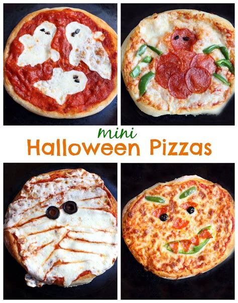 Halloween Pizzas | Recipe | Halloween pizza, Halloween food for party, Halloween pizza recipes