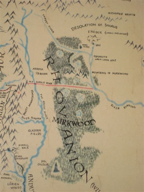 Rhovanion and Mirkwood | detail from Middle-Earth map by Bar… | Flickr