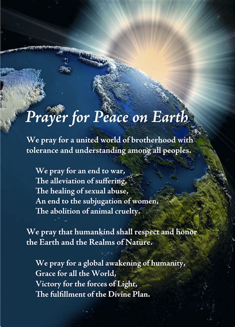 Prayer for Peace on Earth