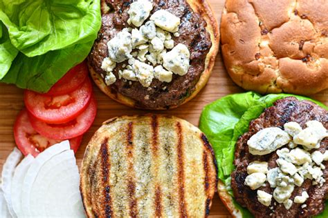 Blue Cheese Venison Burger Recipe with Toasted Buns - Wild Game & Fish