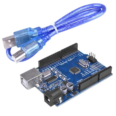 Buy Kuman UNO R3 Board ATmega328P with USB Cable for Arduino - Compatible With Arduino UNO R3 ...