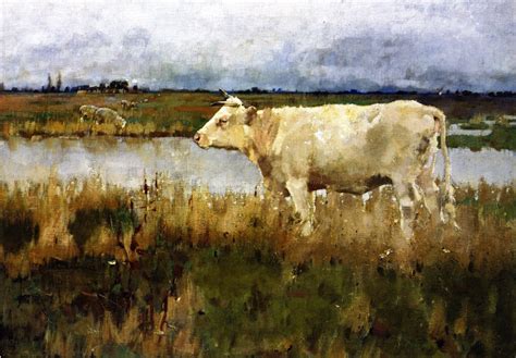 A Lincolnshire Pasture Painting | Joseph Crawhall Oil Paintings