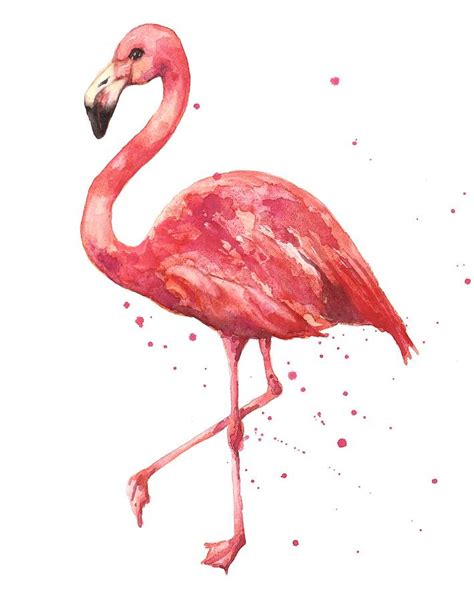 personalised flamingo art print by the little picture company ...