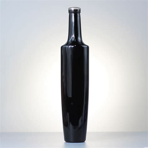 High Quality Black painted glossy glass bottle - Jingbo Glass Bottle