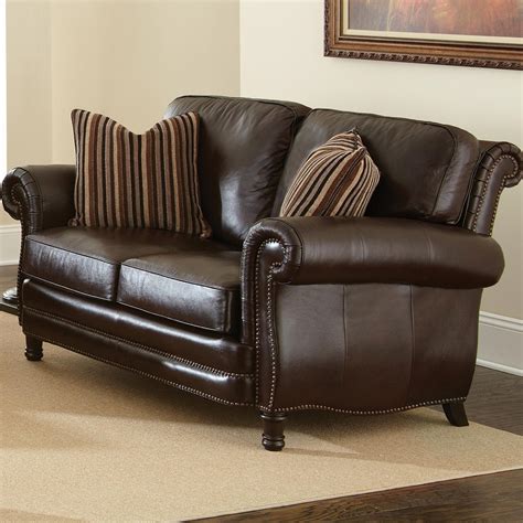 Chateau 3 Piece Leather Sofa Set - Antique Chocolate Brown | DCG Stores